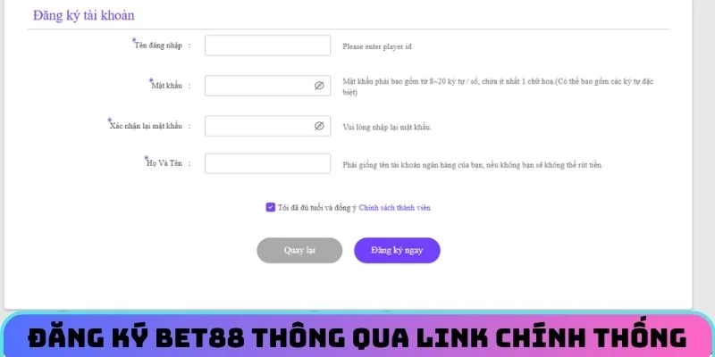 Đăng ký BET88 thông qua link chính thống, an toàn nhất